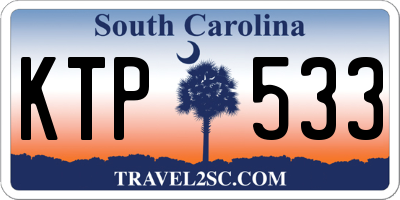 SC license plate KTP533