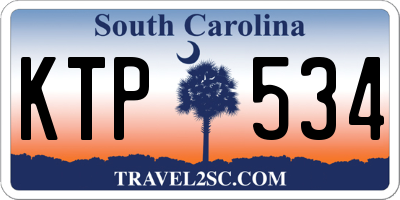 SC license plate KTP534