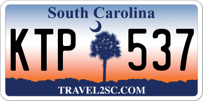SC license plate KTP537