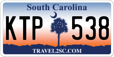 SC license plate KTP538