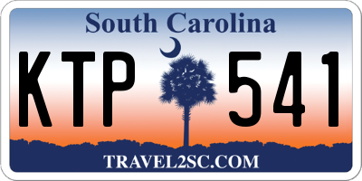 SC license plate KTP541