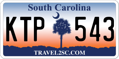 SC license plate KTP543