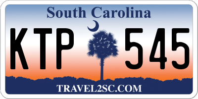 SC license plate KTP545