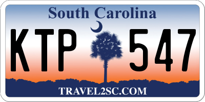 SC license plate KTP547