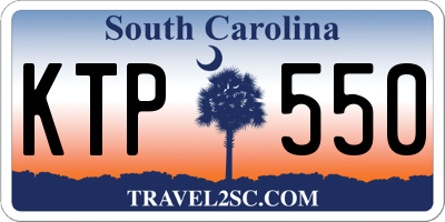 SC license plate KTP550