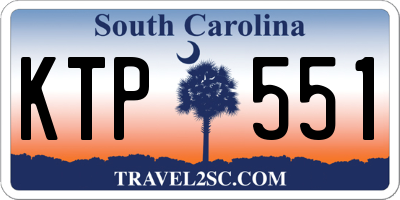 SC license plate KTP551