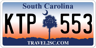 SC license plate KTP553