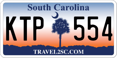 SC license plate KTP554