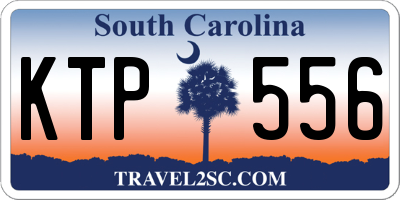 SC license plate KTP556