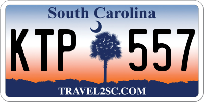 SC license plate KTP557