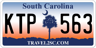 SC license plate KTP563