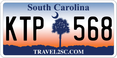 SC license plate KTP568
