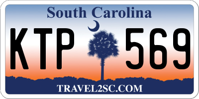 SC license plate KTP569