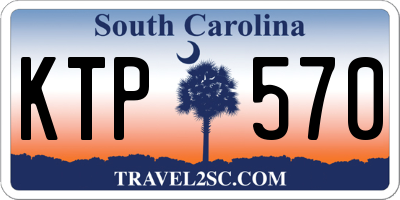 SC license plate KTP570