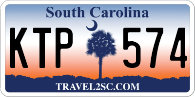SC license plate KTP574