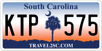 SC license plate KTP575
