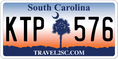 SC license plate KTP576