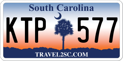 SC license plate KTP577