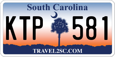 SC license plate KTP581