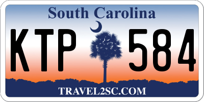 SC license plate KTP584