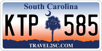 SC license plate KTP585