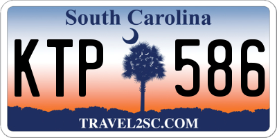 SC license plate KTP586