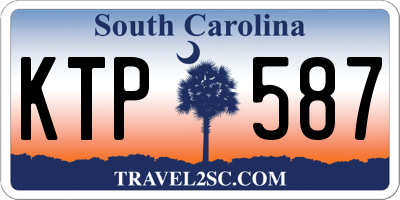 SC license plate KTP587