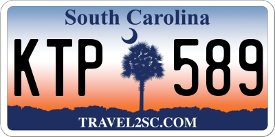 SC license plate KTP589