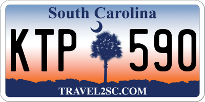SC license plate KTP590
