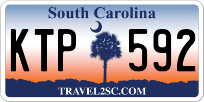 SC license plate KTP592