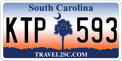 SC license plate KTP593