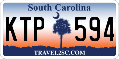 SC license plate KTP594