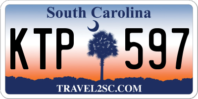SC license plate KTP597