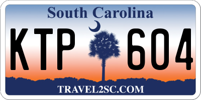 SC license plate KTP604