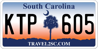 SC license plate KTP605