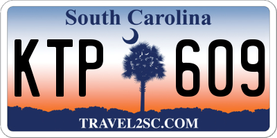SC license plate KTP609