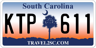 SC license plate KTP611