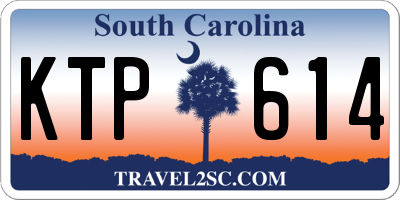SC license plate KTP614