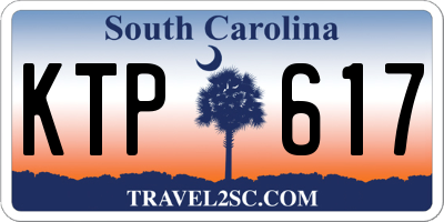 SC license plate KTP617