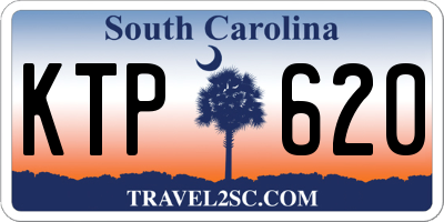SC license plate KTP620