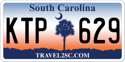 SC license plate KTP629