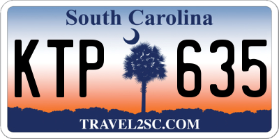 SC license plate KTP635