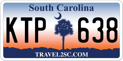 SC license plate KTP638