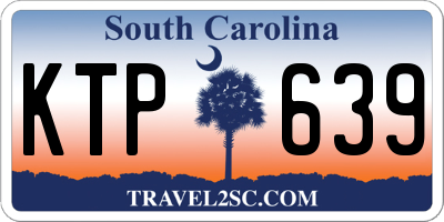 SC license plate KTP639