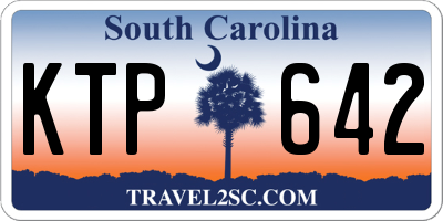 SC license plate KTP642