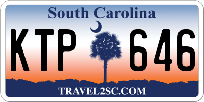 SC license plate KTP646