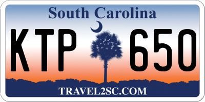 SC license plate KTP650