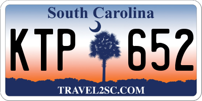SC license plate KTP652