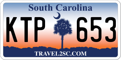 SC license plate KTP653