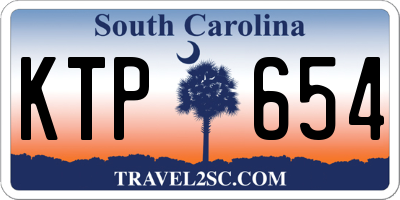SC license plate KTP654
